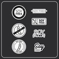 Soy free stickers