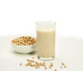 Soy milk and soybean.