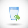 Soy milk vector flat icon Royalty Free Stock Photo