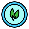 Soy plant icon vector flat Royalty Free Stock Photo