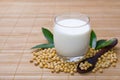 Soya bean milk Royalty Free Stock Photo