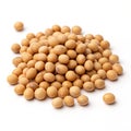 Soya beans isolated on white background Royalty Free Stock Photo