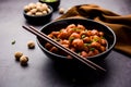 Glycine max Chunks or Soya Chunk Manchurian dry or with Gravy Royalty Free Stock Photo