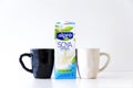 Soya Milk On Isolated Background