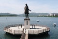 Soyang river girl statue in Chuncheon, Korea