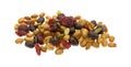 Soybean cranberry trail mix on a white background Royalty Free Stock Photo