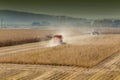 Soybean harvest Royalty Free Stock Photo