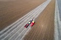 Soybean harvest shoot from drone