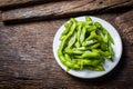 Soybean are placed on the table, japan food