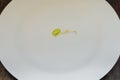 Soybean on a white plate Royalty Free Stock Photo