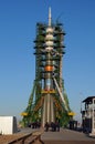 Soyuz TMA-15M on the Launch Pad Royalty Free Stock Photo