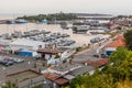 SOZOPOL, BULGARIA - JULY 23, 2019: View of the marina in Sozopol, Bulgar