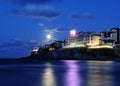 Sozopol new town by night Royalty Free Stock Photo