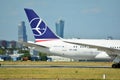 SP-LRE LOT - Polish Airlines Boeing 787-8 Dreamliner preparing to take off.