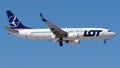 SP-LWC LOT Polish Airlines Boeing 737-800 Royalty Free Stock Photo