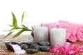 Spa accessories for yoga or sauna Royalty Free Stock Photo