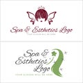 Spa aesthetics specializing fittings women logo design