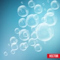 SPA aqua background with soap bubbles