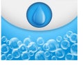 SPA aqua jacuzzi background with drop and bubbles Royalty Free Stock Photo