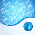 SPA aqua jacuzzi background with soap bubbles Royalty Free Stock Photo