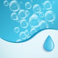 SPA aqua jacuzzi background with soap bubbles Royalty Free Stock Photo