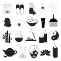 Spa and Aroma Icons Set