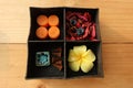 Spa Aroma therapy set in box, Candle Aroma, Roses Shaped Candles, incense sticks and dry flower