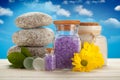 Spa and aromatherapy - lavender Royalty Free Stock Photo