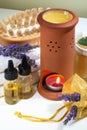 Spa aromatherapy lavender Royalty Free Stock Photo