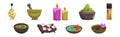 Spa and Aromatherapy Object and Accessory Vector Set
