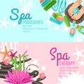 Spa Banners Set Royalty Free Stock Photo