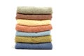 Spa / bath towels piled up Royalty Free Stock Photo