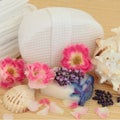 Lavender and Rose Spa Royalty Free Stock Photo