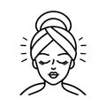 Spa and Beauty Line Vector Web Icon