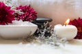Spa beauty massage health wellness background. Spa Thai therapy treatment aromatherapy Royalty Free Stock Photo