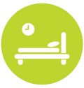 Spa Bed Isolate Vector Icon Editable Royalty Free Stock Photo