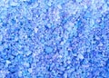 Spa blue bath salt crystals background texture Royalty Free Stock Photo