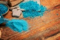 Spa blue salt for bath