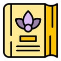 Spa book icon vector flat