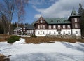 Spa buildings,Karlova Studanka, Czech Republic, Europe Royalty Free Stock Photo