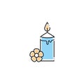 Spa candle fill style icon