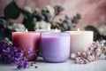 Spa candles retreat for tranquil atmosphere