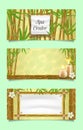 Spa center banner set vector realistic illustration Royalty Free Stock Photo