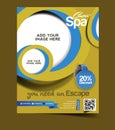 Spa Center Flyer Design Royalty Free Stock Photo