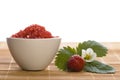 Spa composition with strawberry Royalty Free Stock Photo