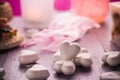 Spa composition Valentines Day heart love body health