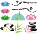 Spa elements for your design or logo Royalty Free Stock Photo