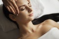 Spa Face Massage. Facial Treatment. Spa Salon. Therapy Royalty Free Stock Photo