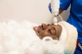 Santa Claus in beauty spa. Royalty Free Stock Photo