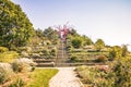 The Stairs Garden with waterfalls and Roses Hill in Spa Garden Oberlaa in Vienna, Austria